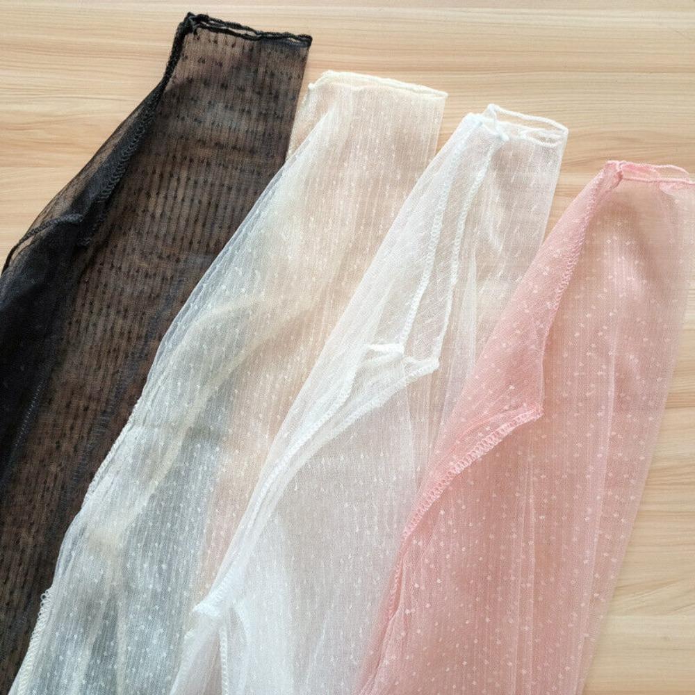 Mesh Sheer T-Shirt Tops Women Lace Bottom Shirt Fashion See Through Blouse