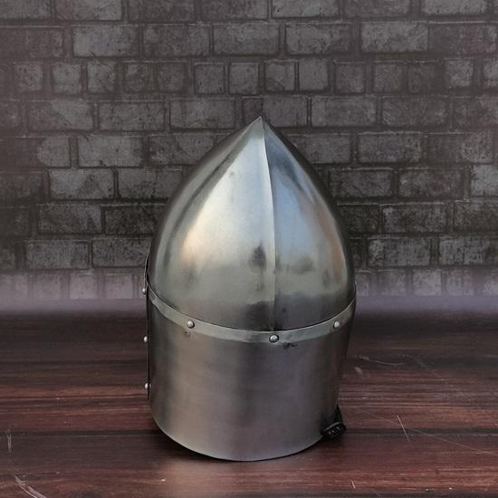 Templar Knight Helmet with Mason's Brass Cross, Medieval Crusader Helmet, Medieval Armour Silver Finish Cosplay Helmet