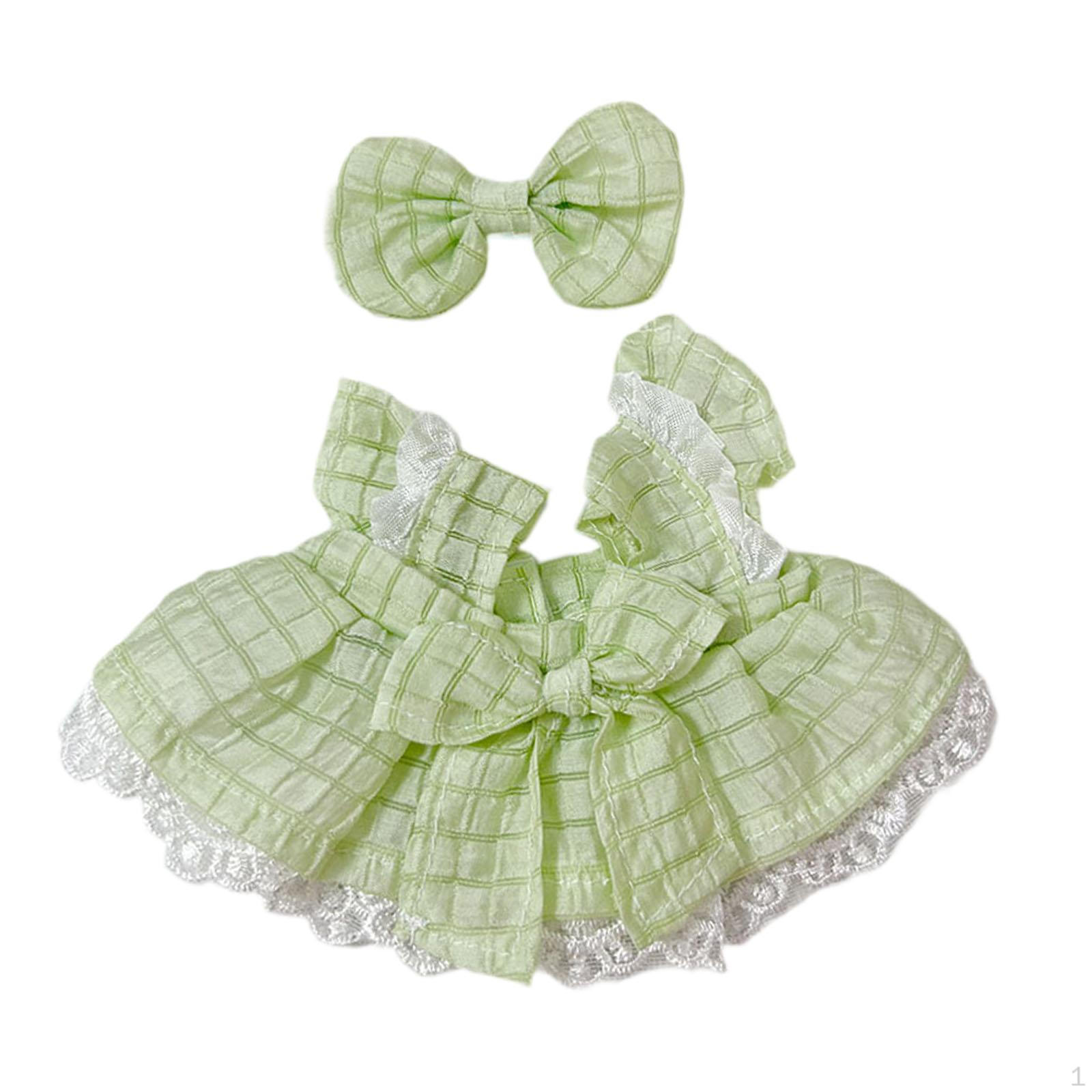 

3 комплекта одежды ручной работы для 15-сантиметровой плюшевой куклы-уточки, включая аксессуары F