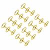 12 pcs Circular 3 Hole Binding Ring Metal Metal Book Ring 3 Ring Binder Loop  Office Stationery
