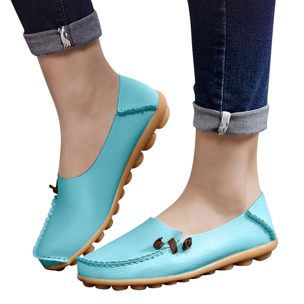 Orthopädische Loafer Schuhe Für Damen Orthopädische Leder Loafer Business Schuhe Für Damen Leichte Flats Lässiger Komfort - Gehschuhe Mit Blume