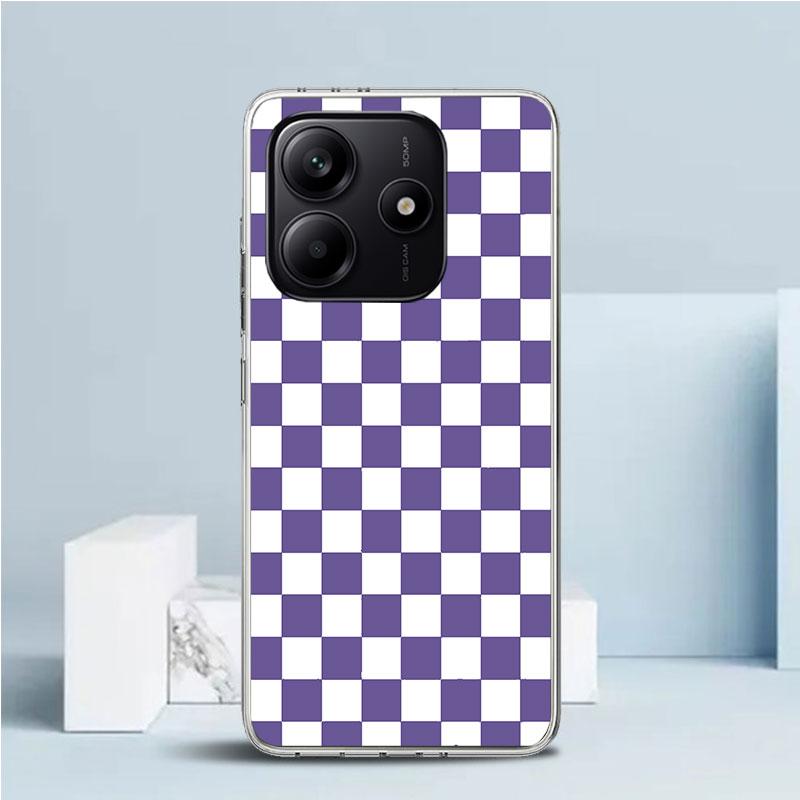 Retro Classic Chess Board Grid Soft Cover for Xiaomi Redmi Note 15 14 13 12 Pro Plus Phone Case 14S 11S 11T 11E 10S 10 4G Patter