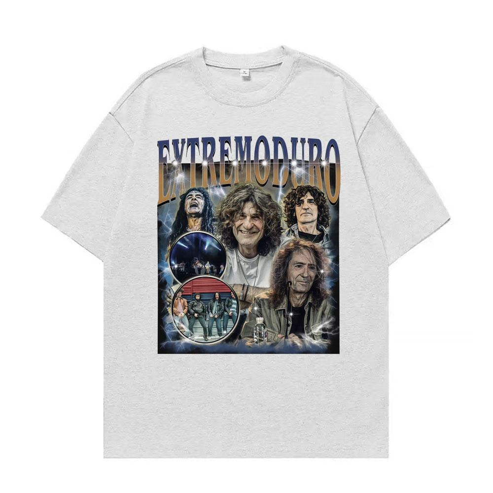 Rock Band Extremoduro Vintage Graphic Tshirts Unisexs Clothing Harajuku Hip Hop Punk Style T Shirt Cotton Loose Oversized Tshirt