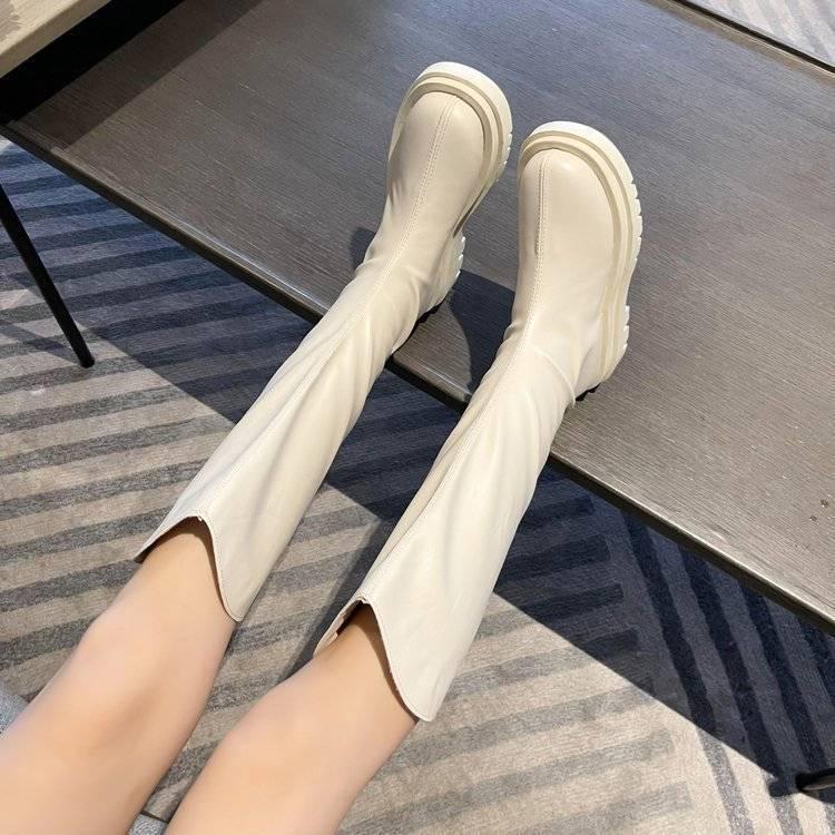 Women s 2025 AutumnWinter Over-the-Knee Knight Leather Boots - Thick Sole Zipper Riding Style 40 runs large order one size down 2939₽