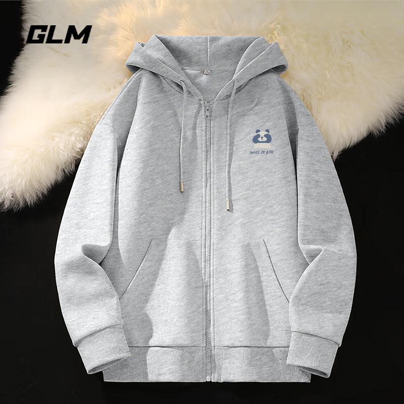 

Мужская трикотажная куртка с капюшоном GLM из плотного материала с принтом панды 5XL