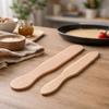 Spatules de cuisine - BON APPÉTIT - Set de 2 - 29 cm &amp; 38 cm - Bois naturel - Anti-rayure