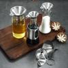 3Pcs Stainless Steel Kitchen Funnels Set Food Grade Metal Funnels with Cleaning Brush Small Funnels for Filling Bottles