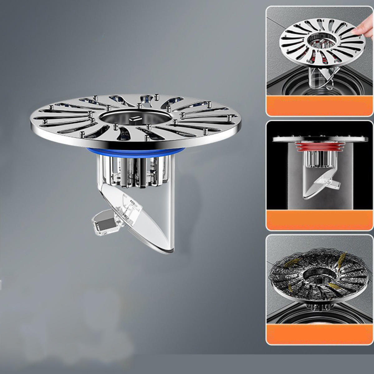 

Не пропускающий запахи напольный сливной сердечник-заглушка, обратный клапан, обрезаемый туалетный канализационный фильтр, переносной протектор для слива, аксессуары для ванной комнаты L