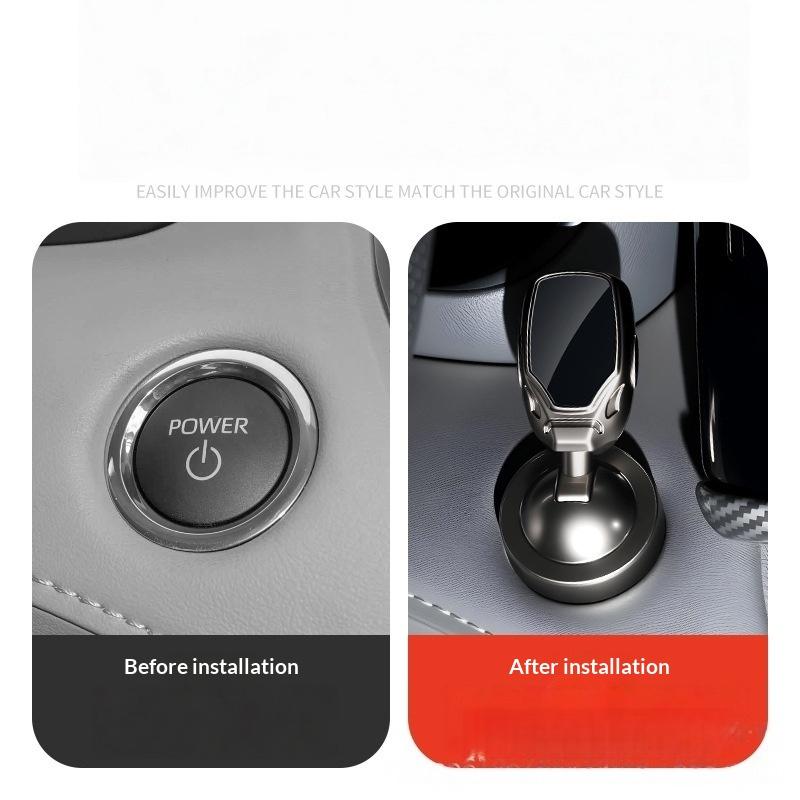 1Pcs Car Push-to-Start Rocker Lever Car Start Button Joystick Creative Ignition Switches Protective Cover Automotive Accessory