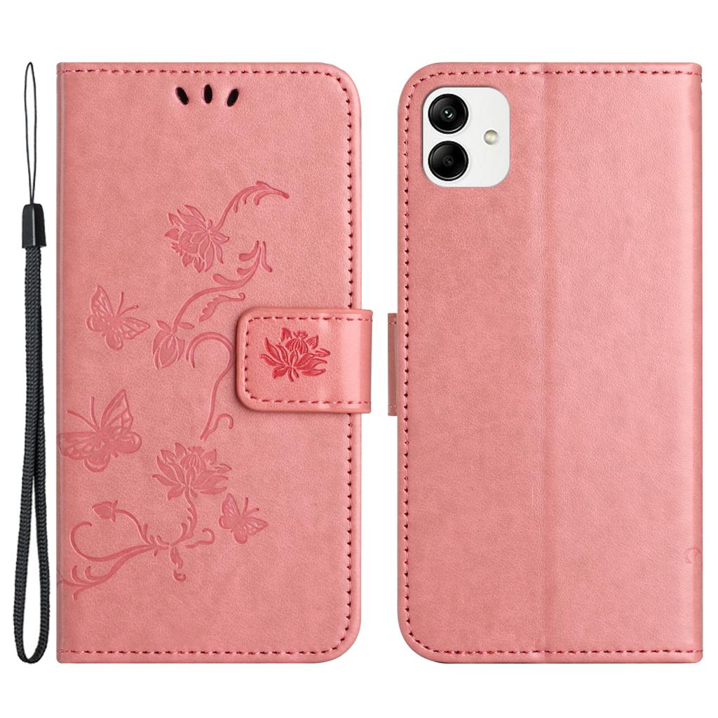 For Samsung Galaxy A05 4G Case Imprinted PU Leather Wallet Folding Stand Phone Cover