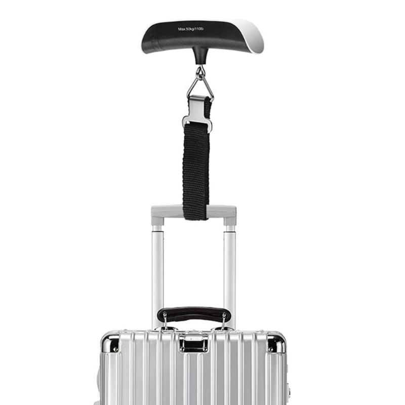 Mini Elektronische Reisewaage 0,05 kg bis 50 kg Messung Ergonomischer Griff Genaue Gramm Leichtgewicht für Gepäck Lebensmittel Haustier