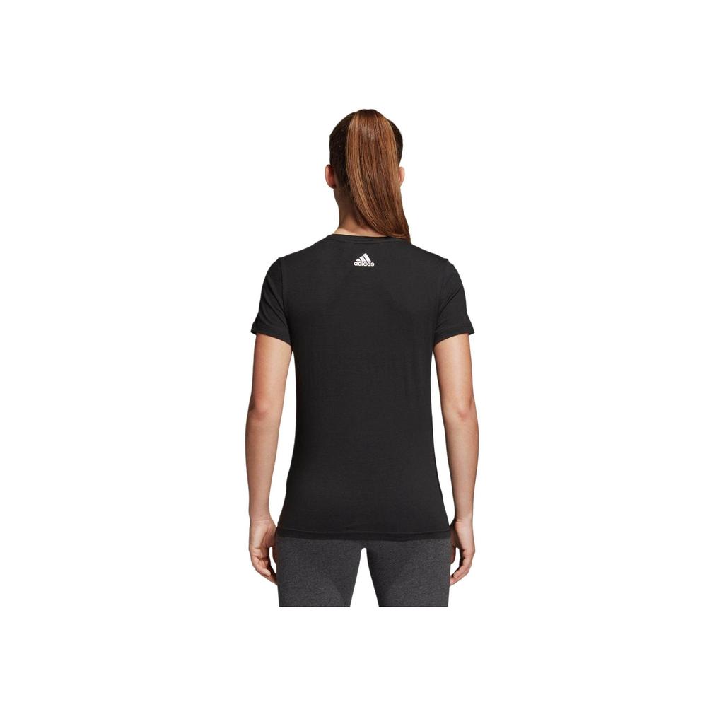 adidas Sportswear W Comm Short Sleeve Tee Black/Pink Print Women CE4110