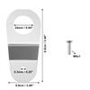Engine Water Tank Radiator Bracket Washer Kit Silver Single  For Honda