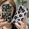 Pink Lily Flower Print Clear Phone Case For iPhone 17e 17 16 15 14 13 Pro Max 17 Pro 16e 12 11 Transparent Shockproof Soft Cover