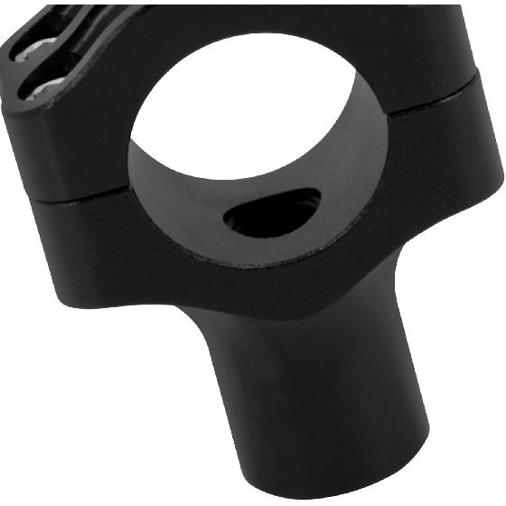 Motorcycle 1.25" Handlebar Riser Clamp Fit For Harley Softail Sportster XL Dyna Touring Road King (Black)