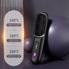 Dual-Function Operation Electric Hair Straightener Brush USB Charging Hair Brush  Personal Care