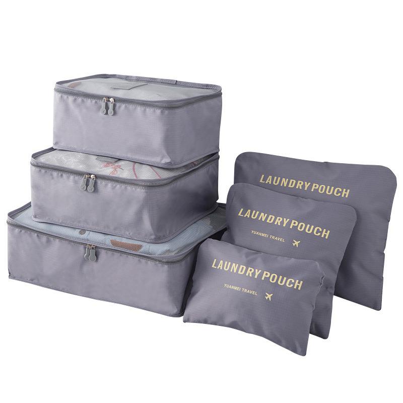 Six-Piece Waterproof Oxford Storage Bag Set for Travel
