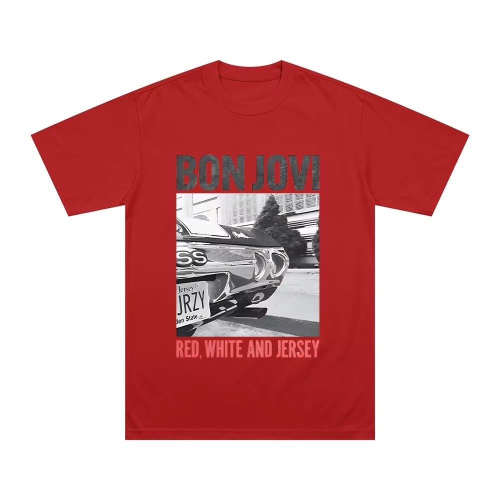 

Bon Jovi FOREVER T-Shirt Casual Men Women Hip Hop Short-sleeve T Shirt Harajuku Styles Fashion Unisex Cotton Clothes Streetwear 4XL
