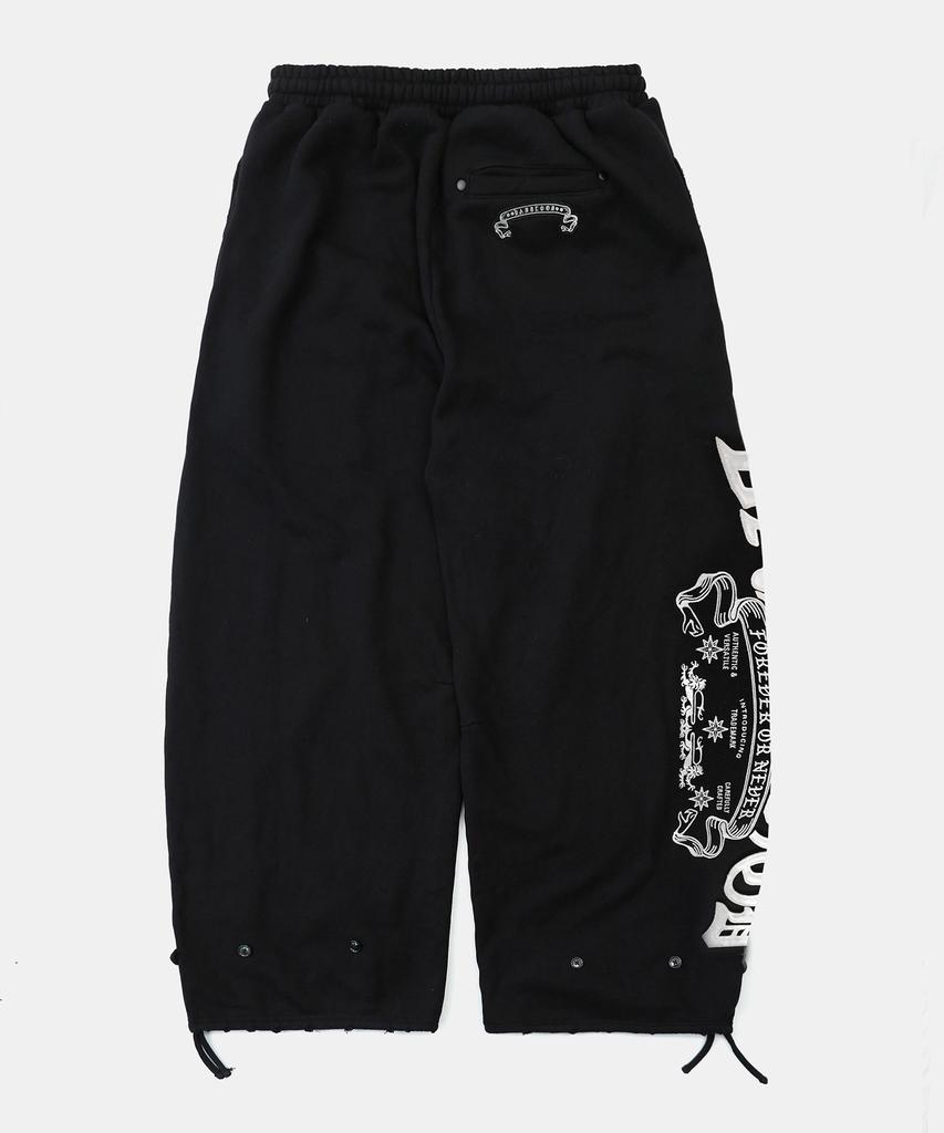 BADBLOOD Mystic Capsule 2-Way Curved Jogger Trousers - Black/White