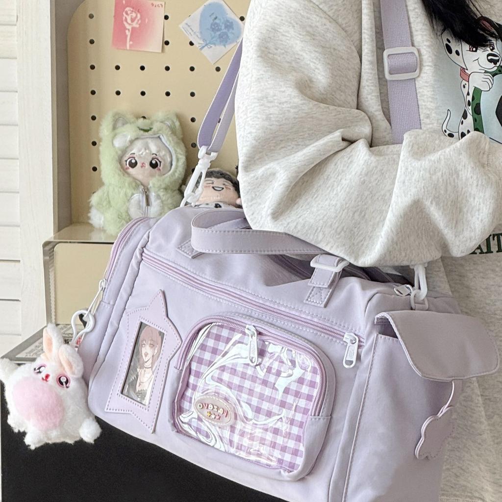 New Japanese Ins Crossbody Bag Large Capacity Versatile Travel Bag for Girls Kawaii Ulzzang Ita Bag Cute Hand-held Shoulder Bag