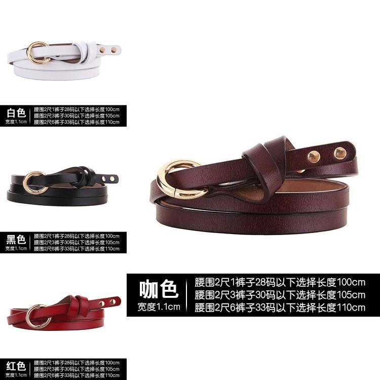 Vintage Cowhide Leather Belt With Circle Design And Hook Fastening For Daily Use