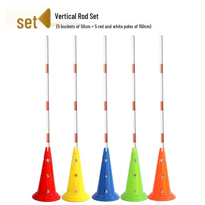 Slalom Training Set with Poles and Buckets
