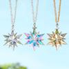Crystal Snowflake Pendant Auto Interior Accessories Car Pendant Rearview Mirror Hanging Ornaments