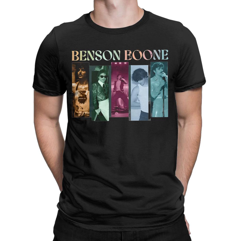 Benson Boone Beautiful Things Album T Shirt Beach American Heart Tour Cotton T Shirts For Couple Print Tshirt Short Sleeve Tees