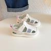Boys sandals thin 2025 new summer children's toddler shoes mesh breathable boys sports double mesh shoes bag head