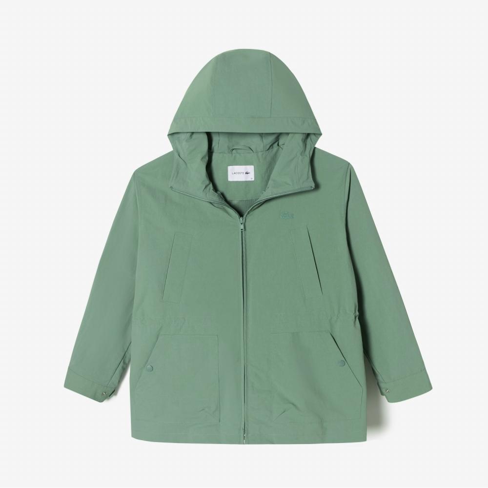

LACOSTE Женская куртка Safari со съемным капюшоном Moss Green