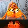 New Halloween Pumpkin Lamp Keychain for Men and Women, Cartoon Skull Model, Car Bag Pendant, Keyholder Accessories, Kawaii