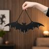 Halloween Platzsparender Organizer Kleiderbügelständer Retro Gotischer Schlüsselhalter Holzfledermaus Wandhaken Studentenwohnheim