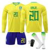 2223 Home Long-sleeved Football Uniform Set 10 Neymar 20 Vini 9 Risalison 5 Casa Match