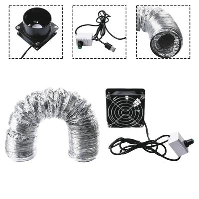 High-Performance Ventilation Fan with Powerful Suction and Plastic Duct Pipe for Effective Smoke and Dust Extraction