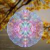 10 Inch Colorful Metal Wind Spinner with 360 Degree Rotation for Garden Balcony Patio Decor Vibrant Outdoor Hanging Ornament In Multi Colors