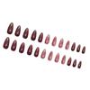 Press On Nail Almond Shaped Fake Nail Glossy Stick On Nail Natural Full Cover False Nail Acrylic Glues On Nail for Women