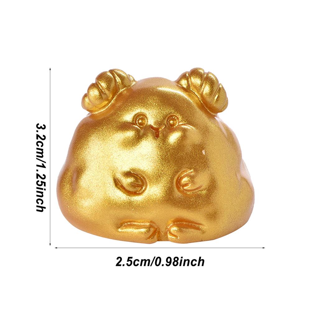 Golden Resin Animal Statue Ornament ChineseZodiac Rat Ox Tiger Rabbit Dragon Snake HorseSheep Monkey Chicken Dog Pig Desk Decor