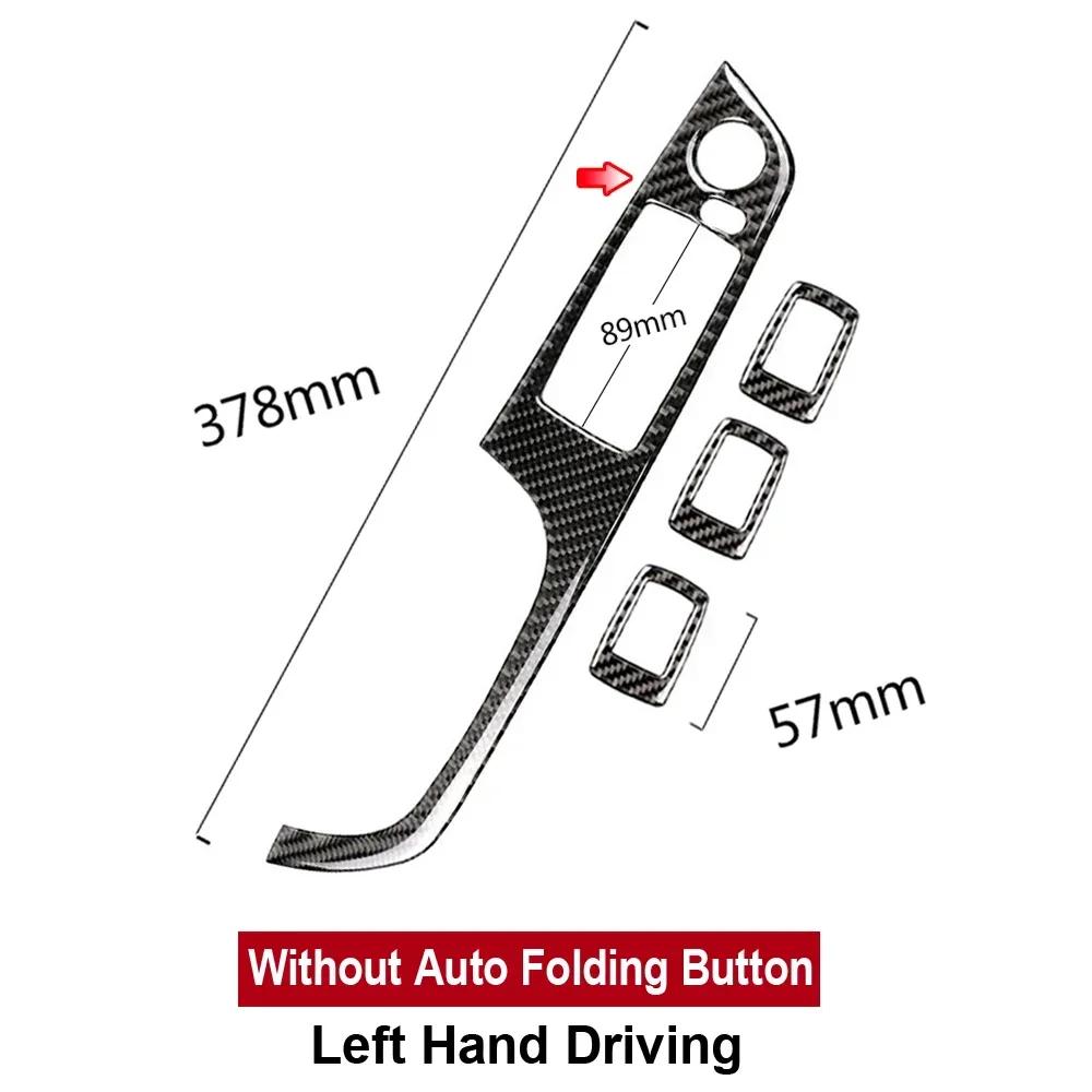For BMW E90 3 Series 2005-2012 Carbon Fiber Interior Car Windows Switch Control Panel Trim Cover Decoration Sticker Auto Zubehör