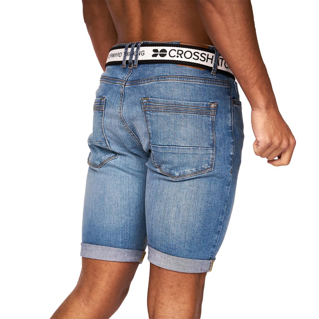 Crosshatch Mens Reestier Denim Shorts