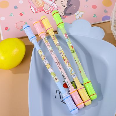 (H096)1PC Creative Spinning Pen Students Gaming Rotating Pen Erasable Blue Ink Pen For Beginner Practice Tools Kids Toy Stationery Gifts(5ml)