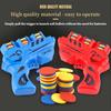 1Pc Foam Flying Saucer Guns Ejection Disc Toy With 25 Eva Soft Bullets Toy Gun Kids Summer Outdoor Games Interactive Sport Toys