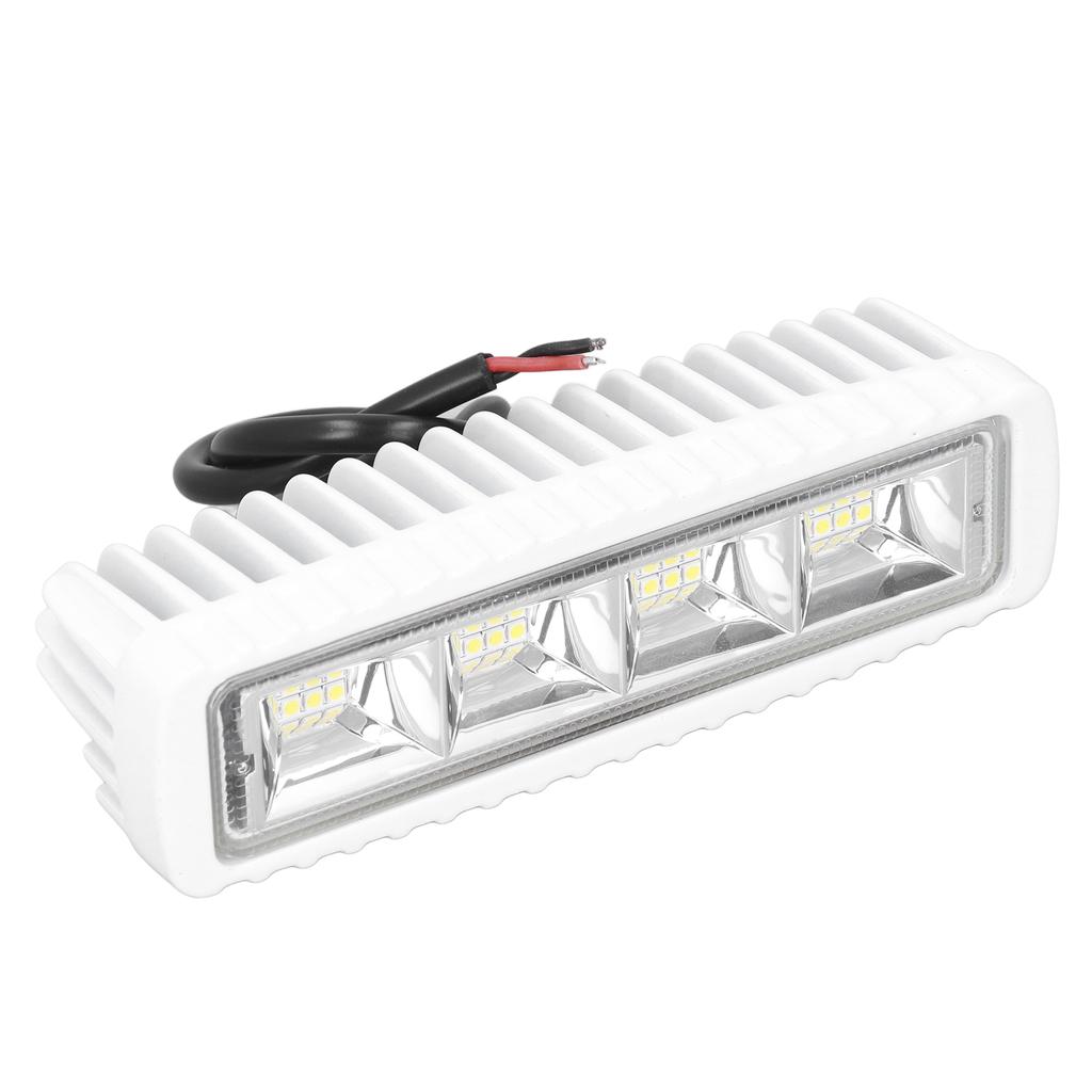 6.3in LED Boat Light Bar IP68 Waterproof 4000LMS 6000K 1224 V 36W 120 degrees  Floodlight Deck Lamp for RV