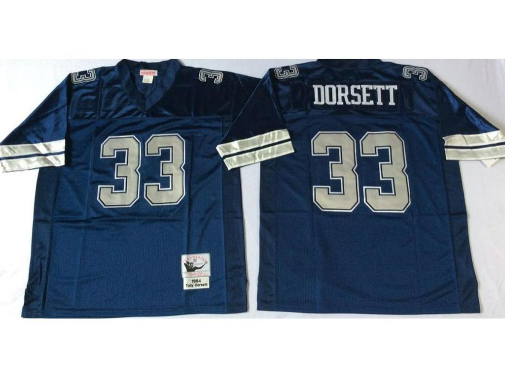 Dallas Cowboys Şöhretler Salonu Rugby Forması - Vintage #21 #22 MN Sınırlı Üretim