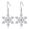 New Christmas Earrings Niche Design Versatile Snowflake Pendant Exquisite Fashionable Earrings