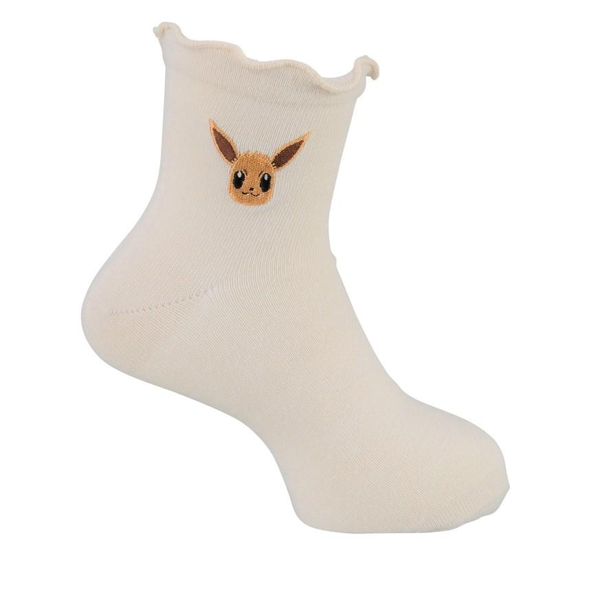 [Pokemon] Pokemon Center One-Point Frill Eevee Socks (23-25cm)