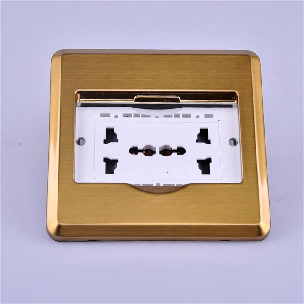 10A Multifunctional Floor Outlet Plank Ground Outlet Double Electrical Outlet Charger Socket Charger for Electrical Accessories
