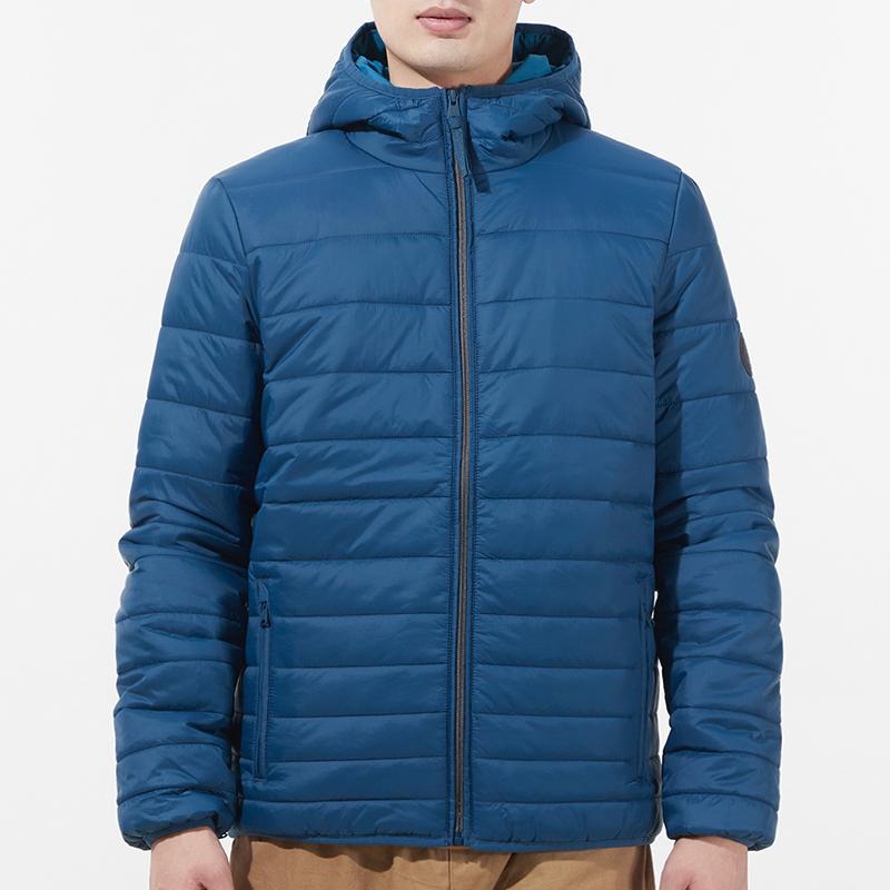Timberland Sports Warm Solid Color Hooded Cotton Jacket Men Jacket Blue A2EP9-BZ4