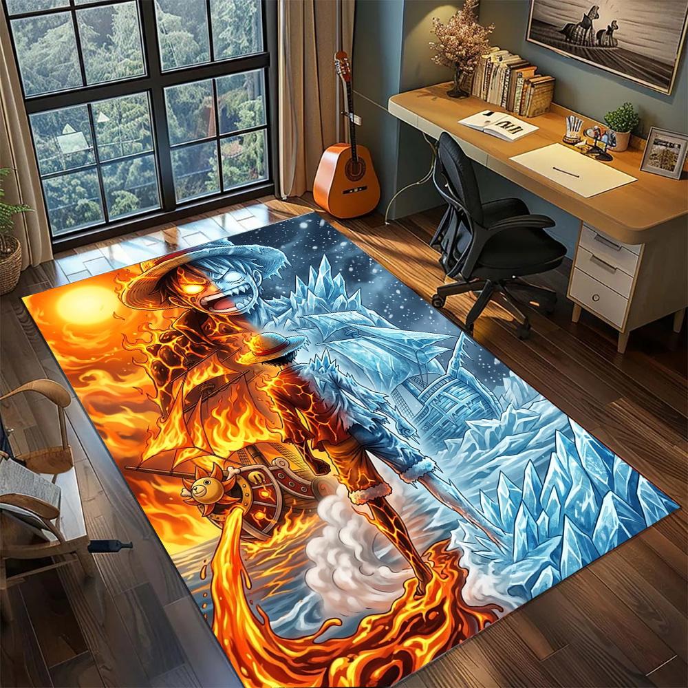 One Piece!Rug Carpet Large Area Rug Non Slip Washable Floor Mat Gamer Room Bedroom Home Decor