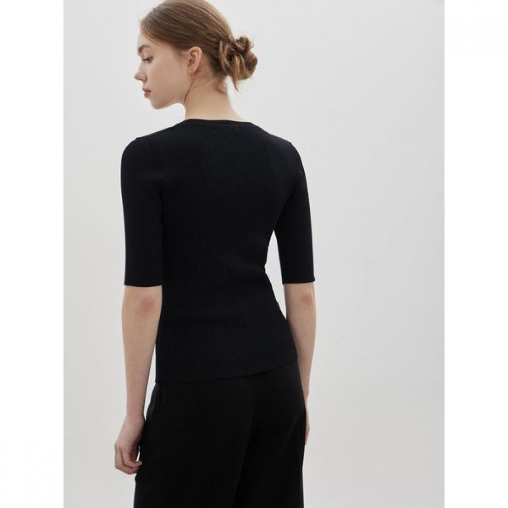 CC collect. Shoulder Split Rib Pullover C262ksk031