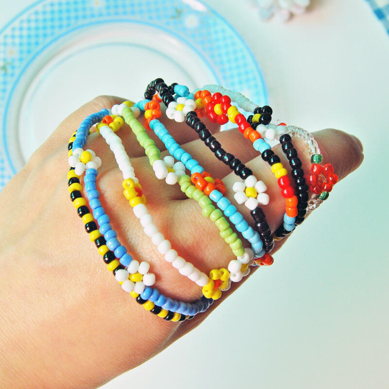 Bead Flower Bracelet (14 Types)